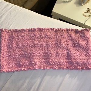 Crop tube top- LA Hearts